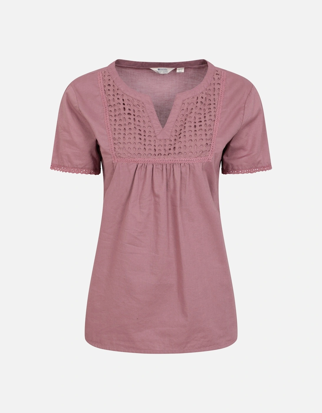 Womens/Ladies Paris Embroidered Top, 6 of 5