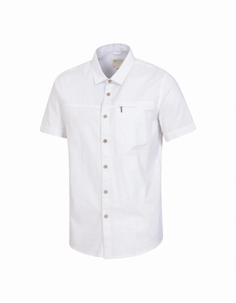 Mens Coconut Slub Short-Sleeved Shirt