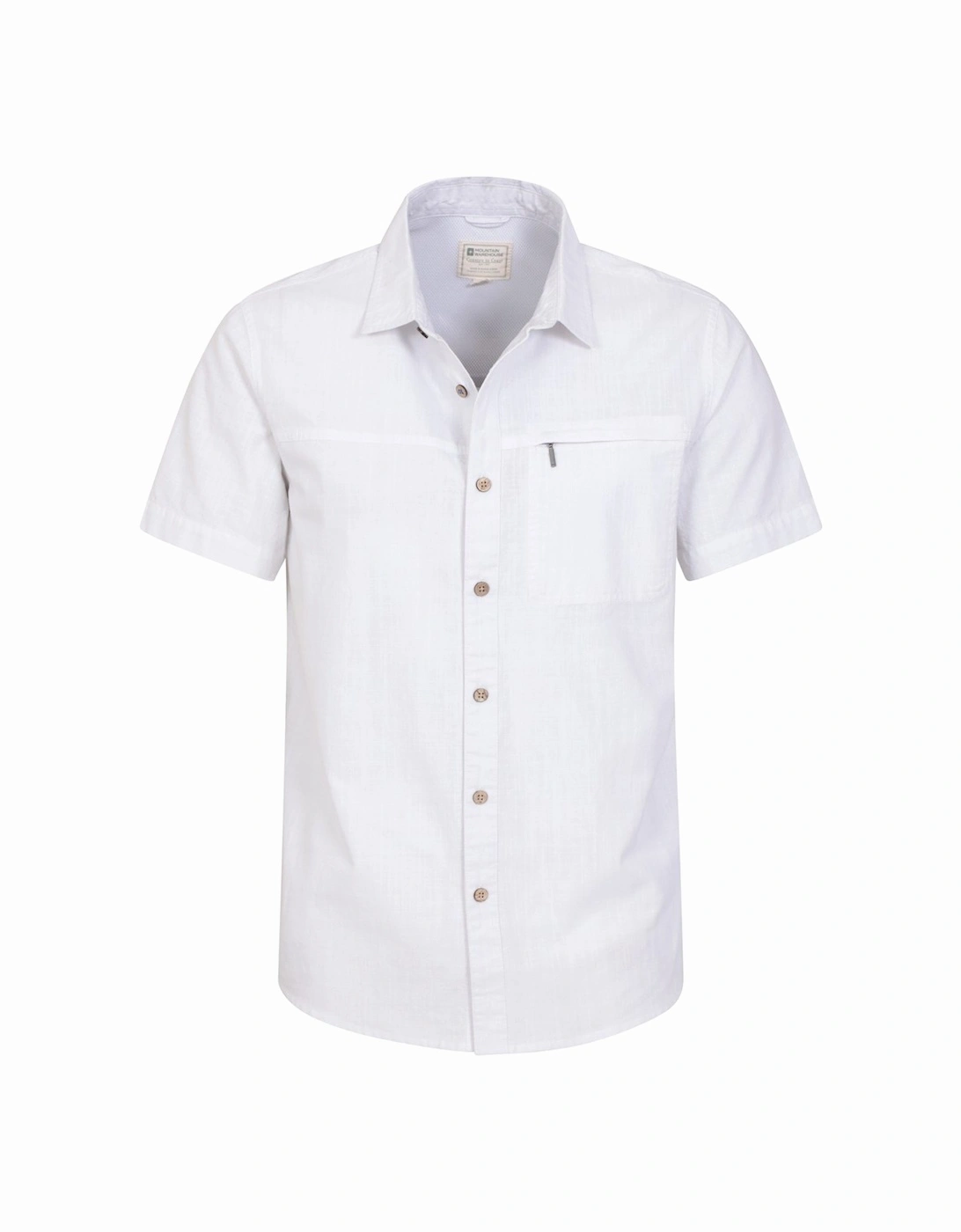 Mens Coconut Slub Short-Sleeved Shirt