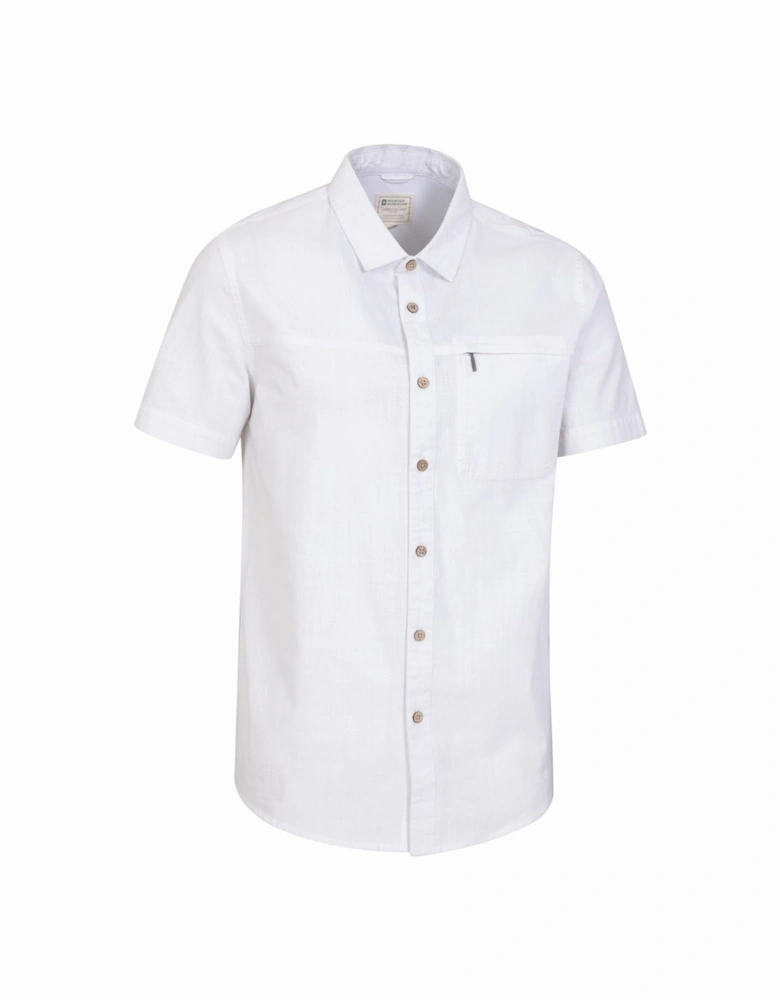 Mens Coconut Slub Short-Sleeved Shirt