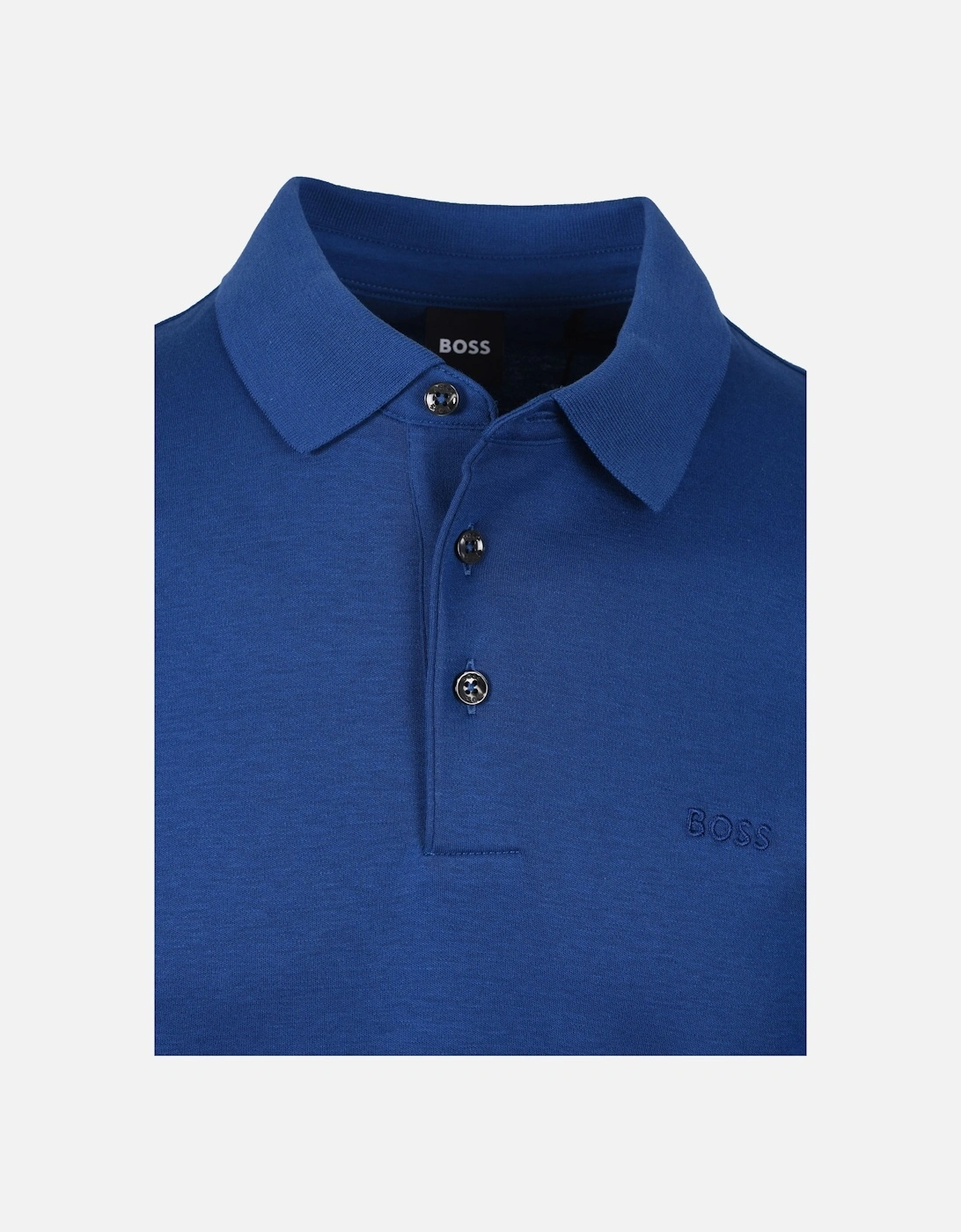 Boss Pado 30 Long Sleeved Polo Blue