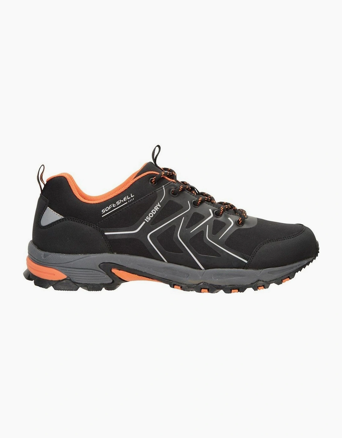 Mountain Warehouse Men's Mountain Warehouse Mens Shadow Softshell Waterproof Walking Shoes - Black