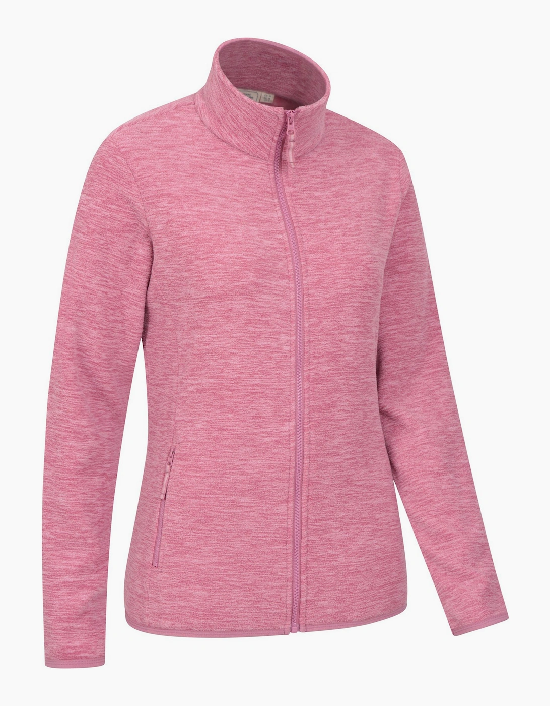 Mountain Warehouse Women's Pink / Snowdon Ii Melange Full Zip Fleece Jacket - Size: 20