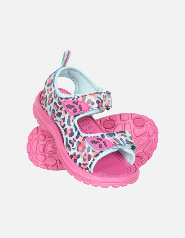 Girls Animal Print Sandals