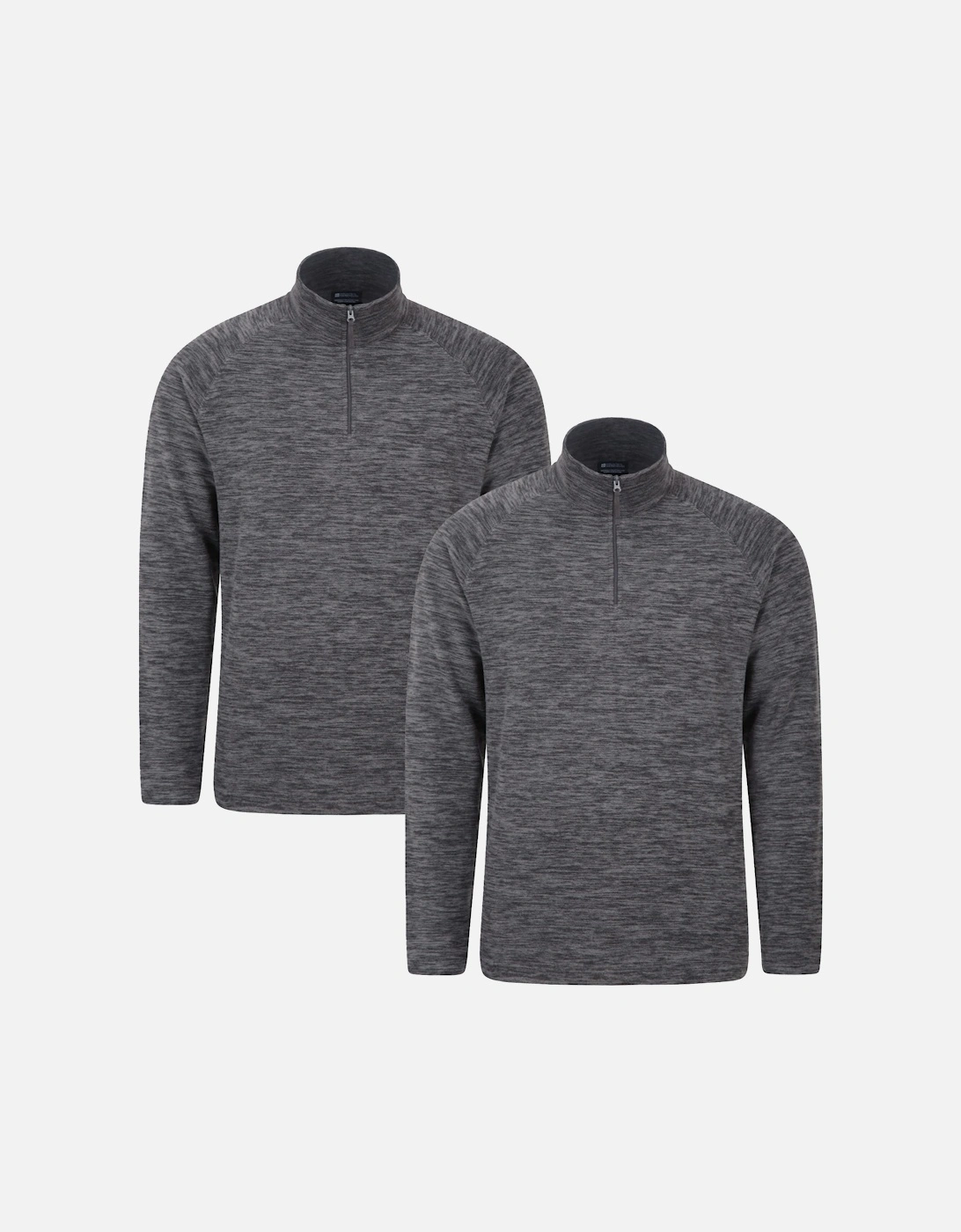 Mens Snowdon Melange Fleece Top (Pack Of 2), 6 of 5
