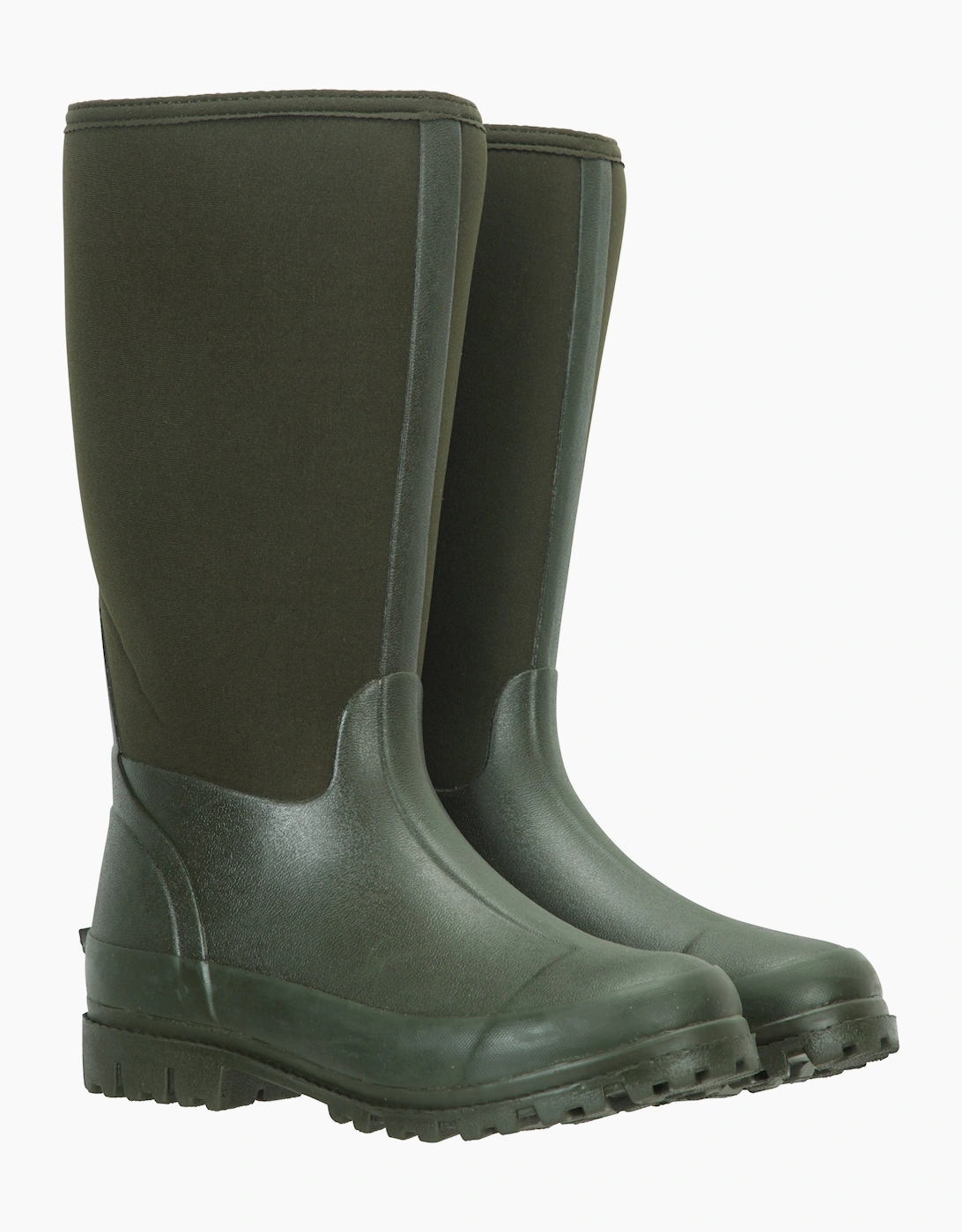 Women's Mountain Warehouse Womens/Ladies Mucker Neoprene Calf Boots - Green - Size: 4