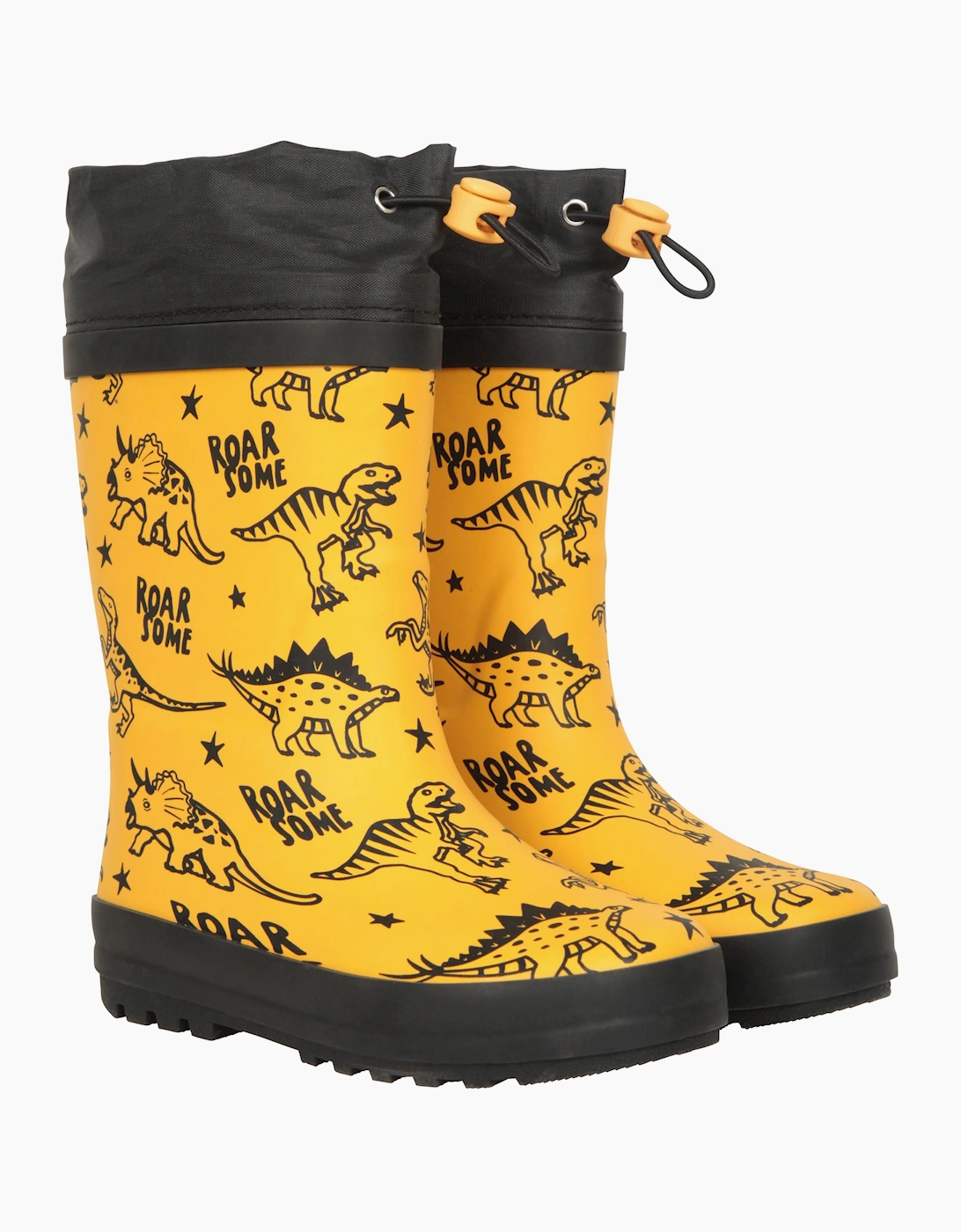 Mountain Warehouse Mountain Warehouse Childrens/Kids II Dinosaur Winter Wellington Boots - Yellow