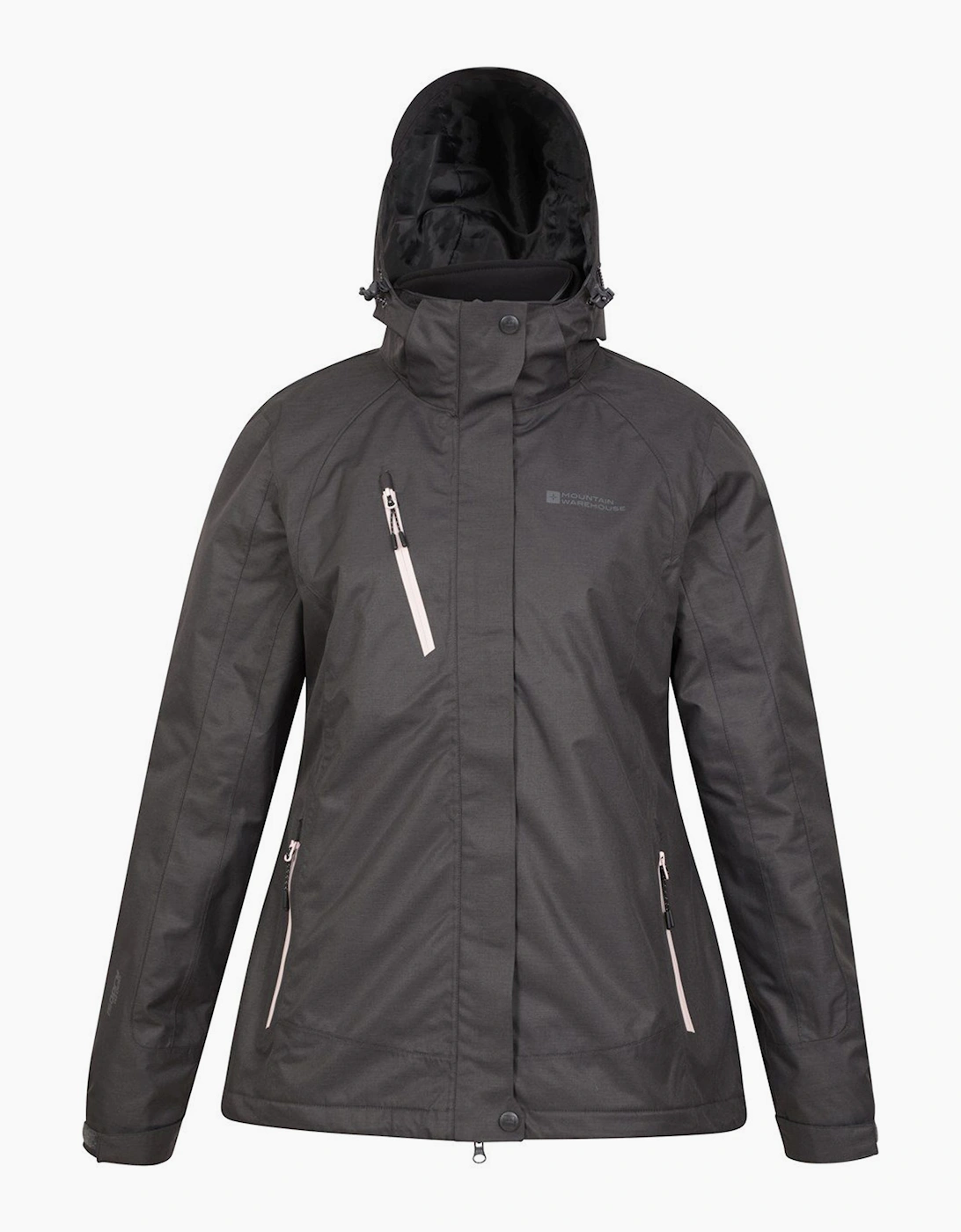 Mountain Warehouse Women's Black / Bracken Melange 3 In 1 Jacket - Size: 16