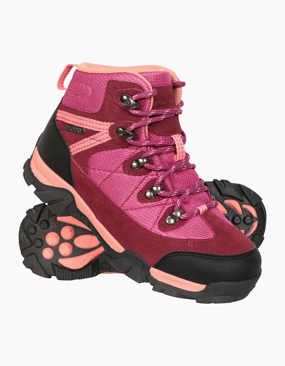 Mountain Warehouse Girls Pink 'S Childrens/ Trail Suede Walking Boots - : 13 Size 13 Uk Child Kids