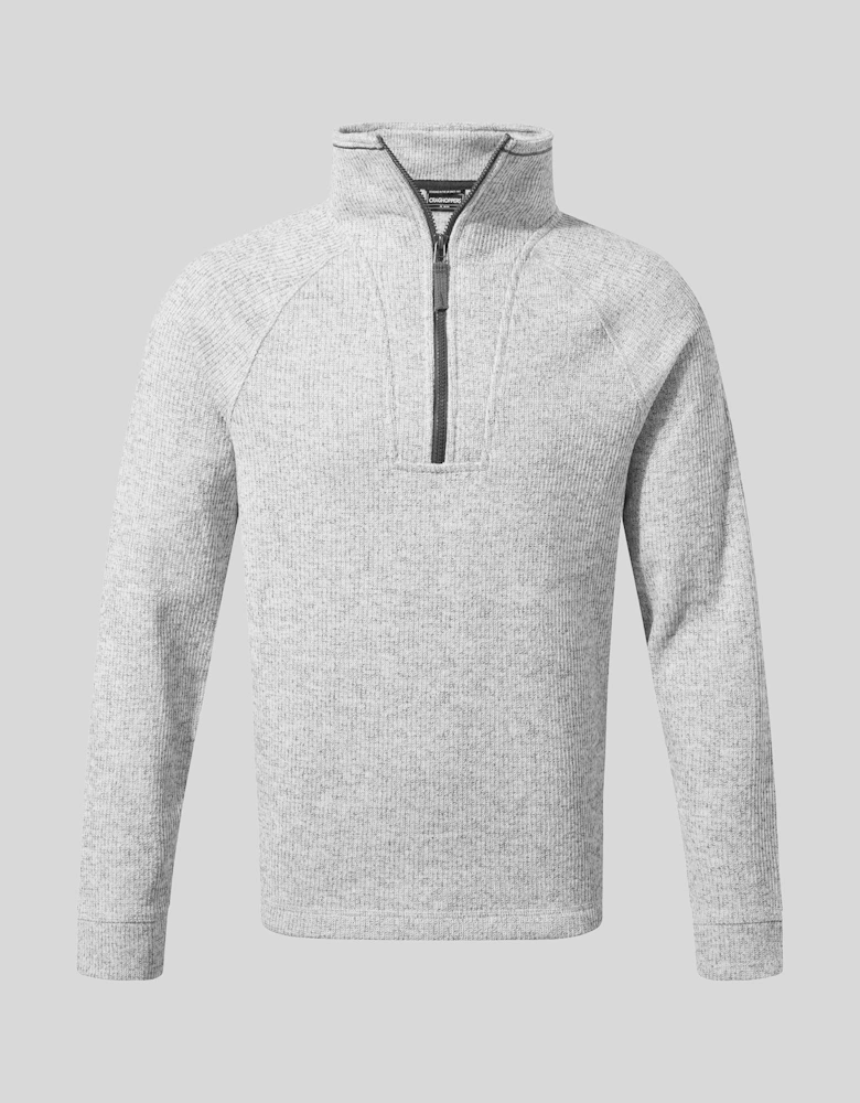 Mens Wole Half Zip High Collar Pullover Fleece