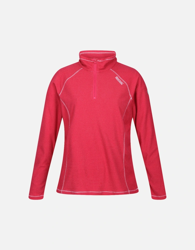 Womens Montes Half Zip Lightweight Microfleece Top