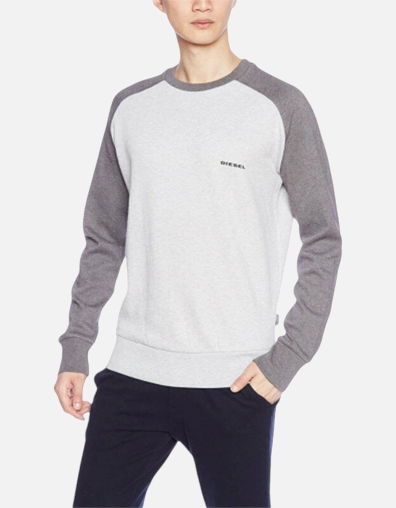 UMLT CASEY Mens Sweatshirt Long Sleeve Pullover Jumper Lounge Wear Grey