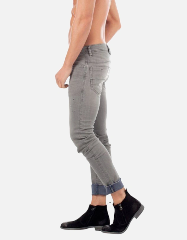 THOMMER 084JT Mens Denim Jeans Distressed Slim Fit