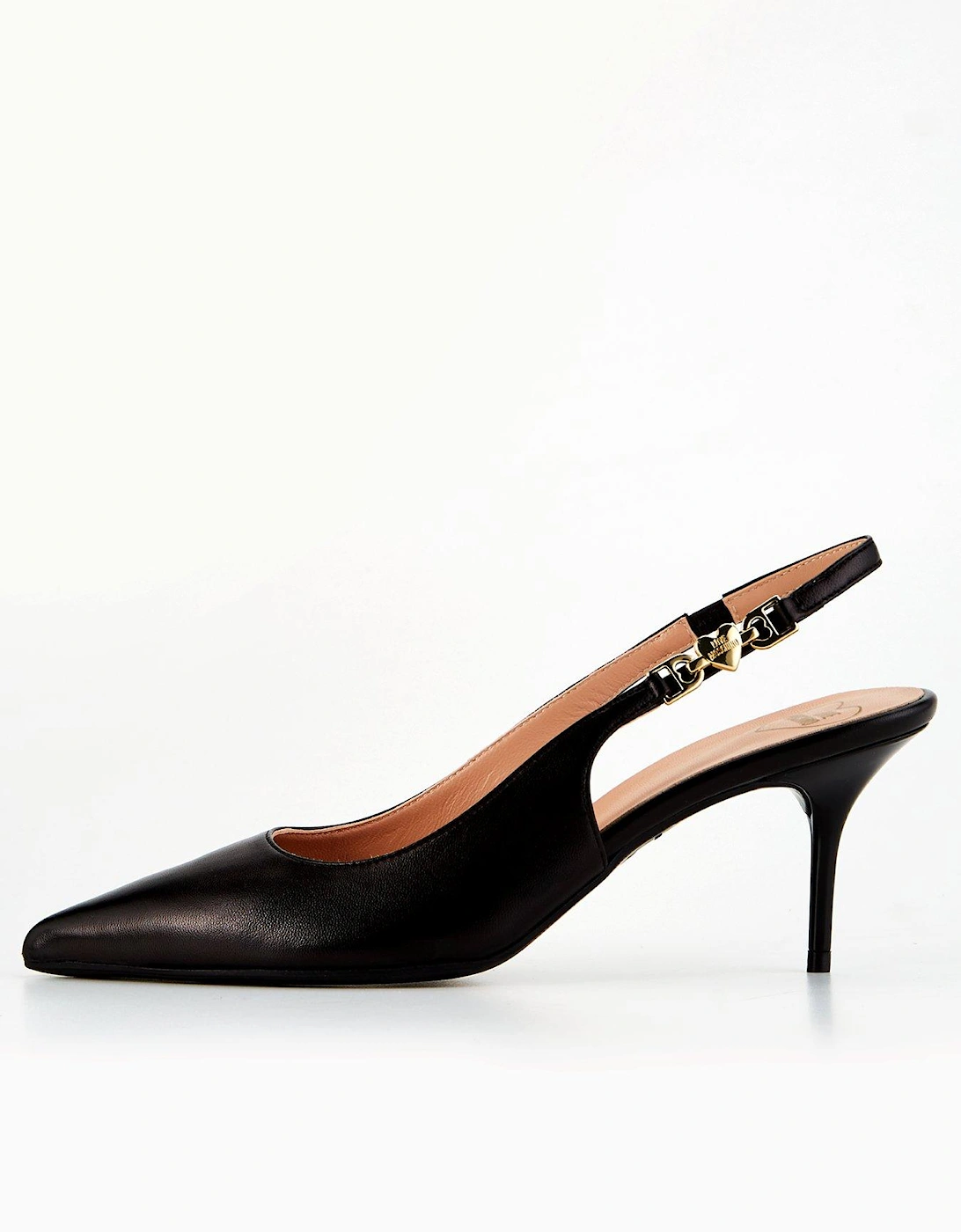 Slingback Heels - Black, 8 of 7