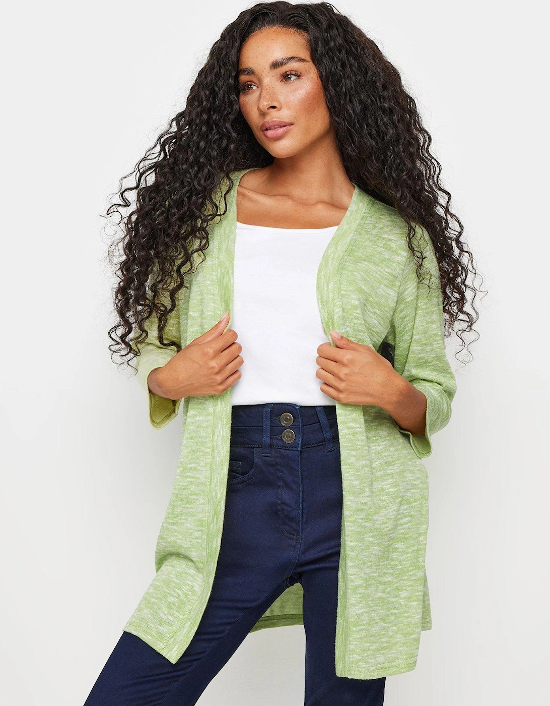 Petite Green Essential Cardigan, 2 of 1