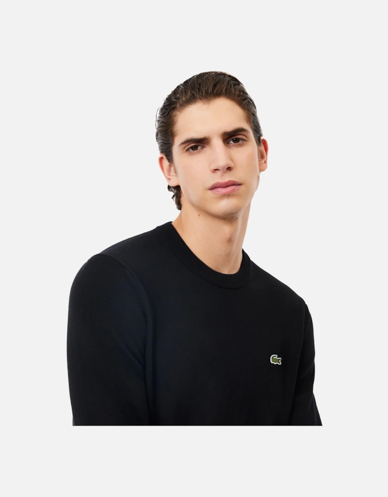 Monochrome Crew Neck Sweater Black