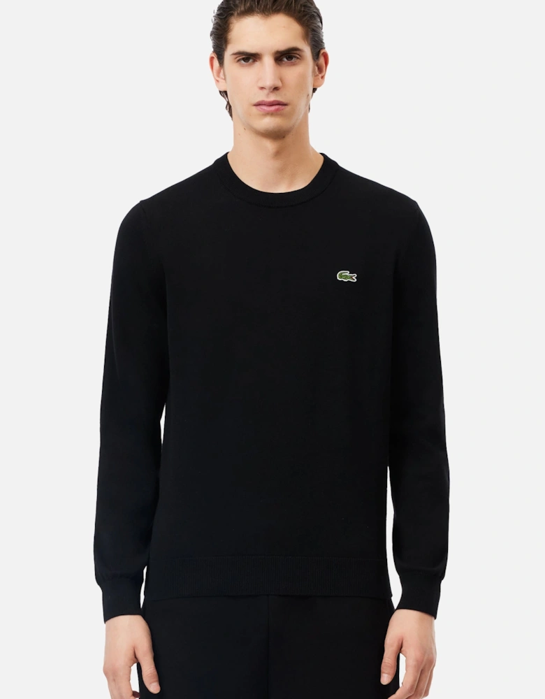 Monochrome Crew Neck Sweater Black