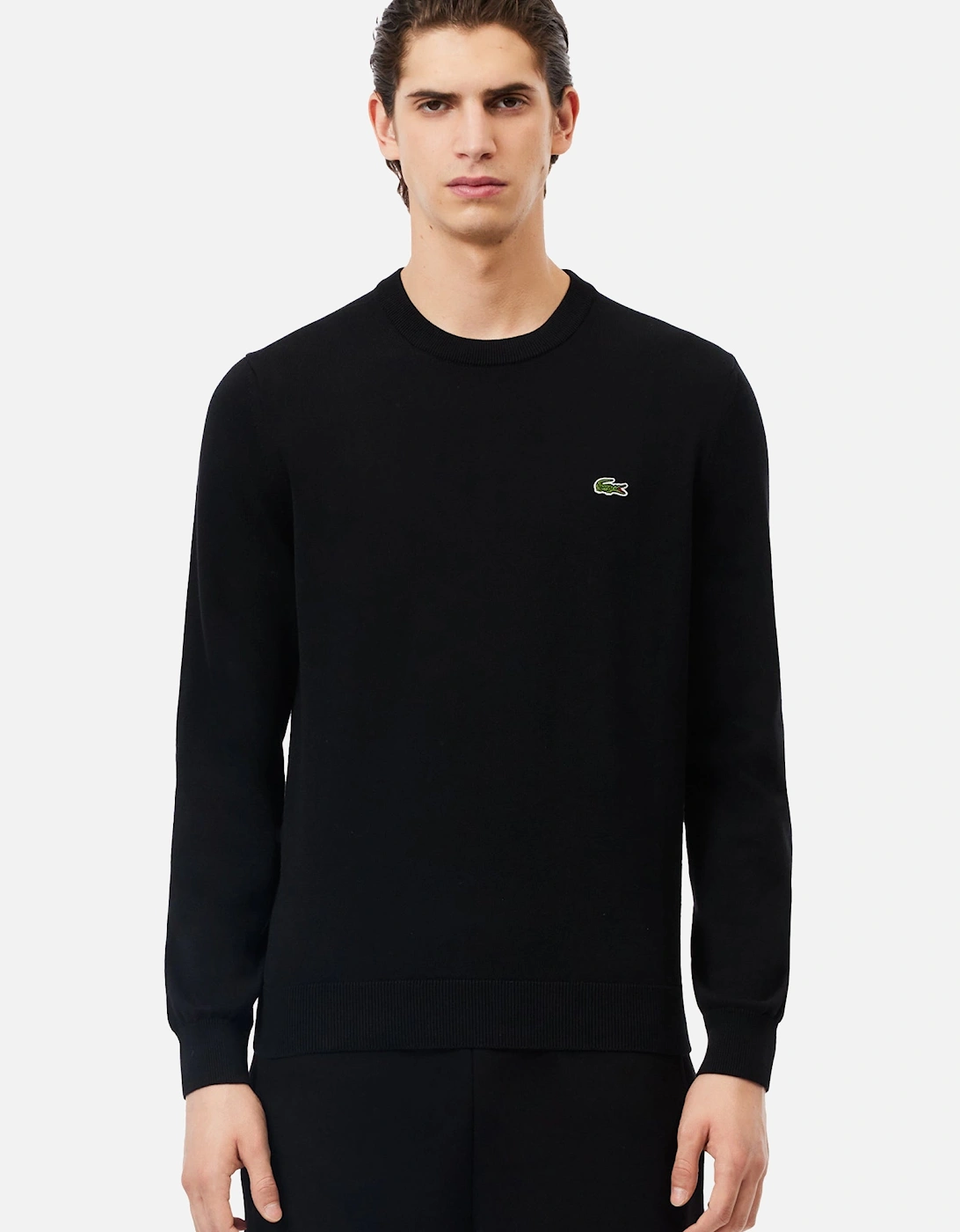 Monochrome Crew Neck Sweater Black