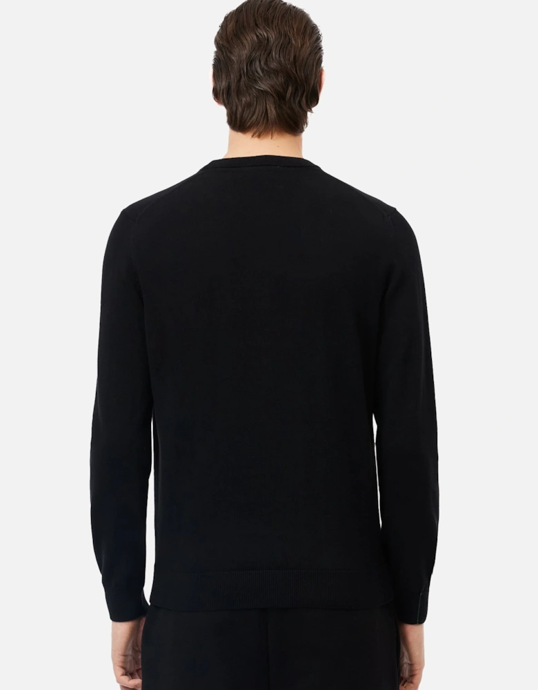 Monochrome Crew Neck Sweater Black