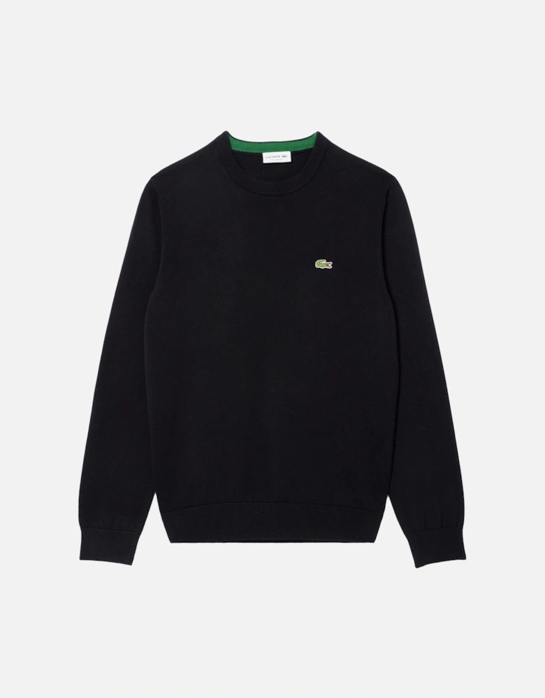 Monochrome Crew Neck Sweater Black