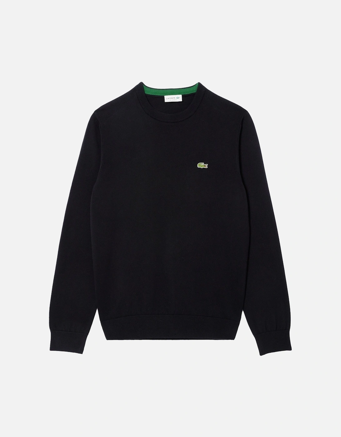 Monochrome Crew Neck Sweater Black, 5 of 4