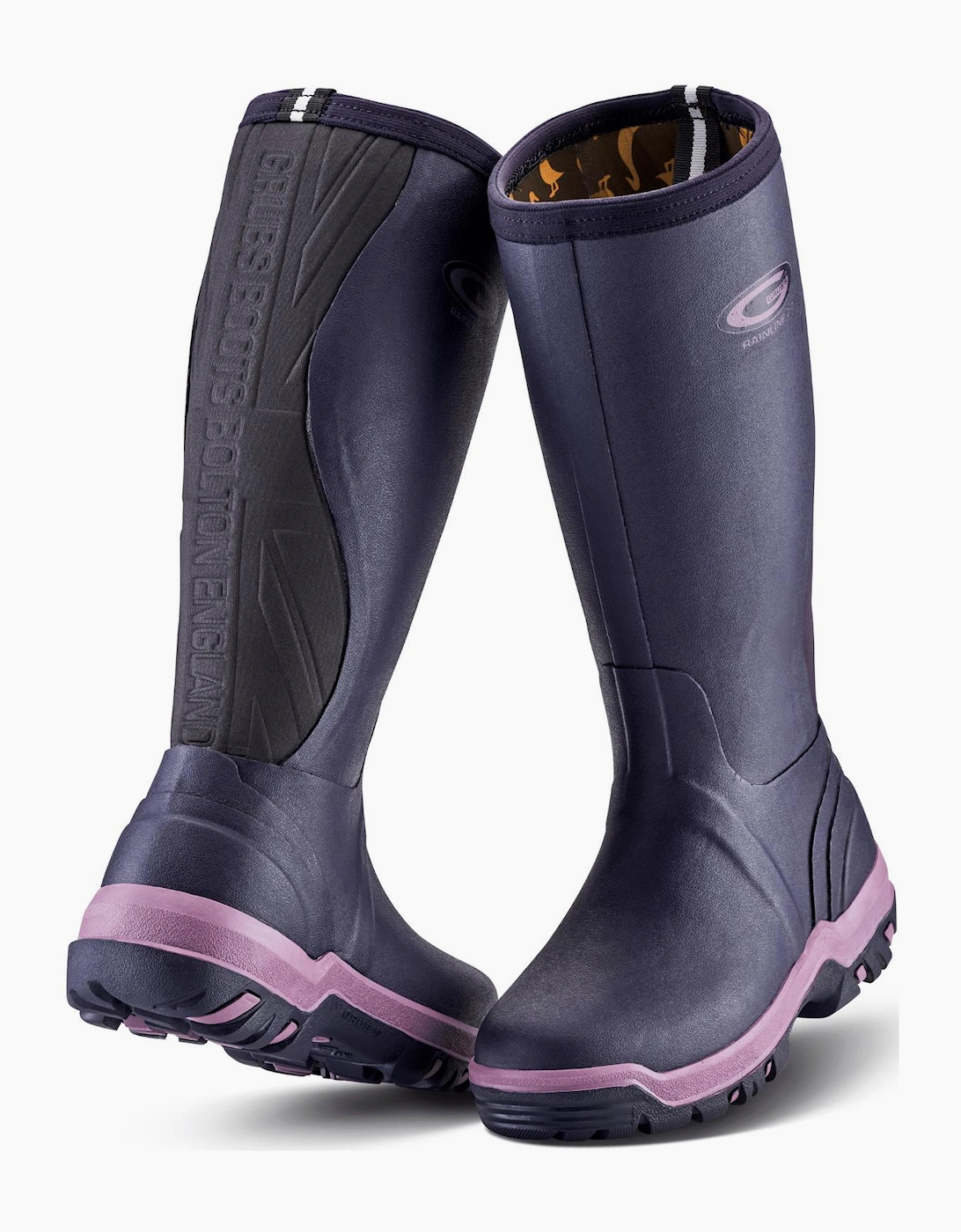 Women's Grubs Womens Rainline 2.0 Wellies - Purple - Size: 6