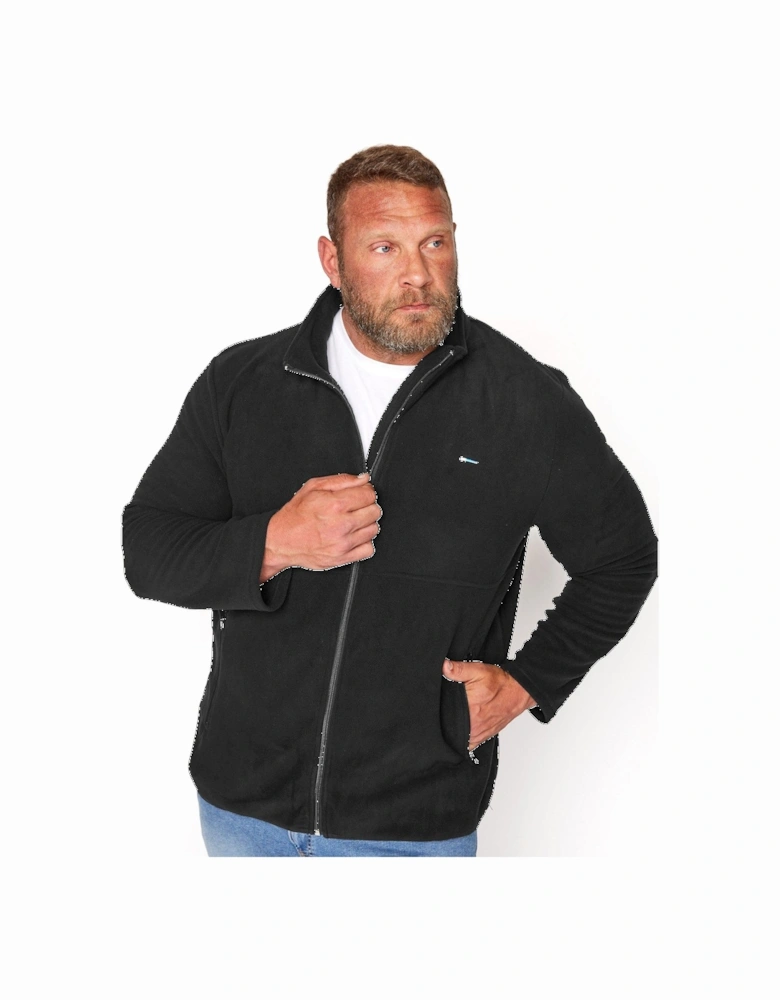 Zip Thru Fleece Jacket - Black