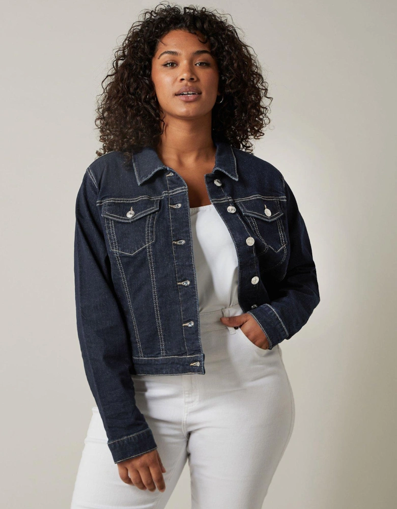 Stretch Denim Jacket - Indigo