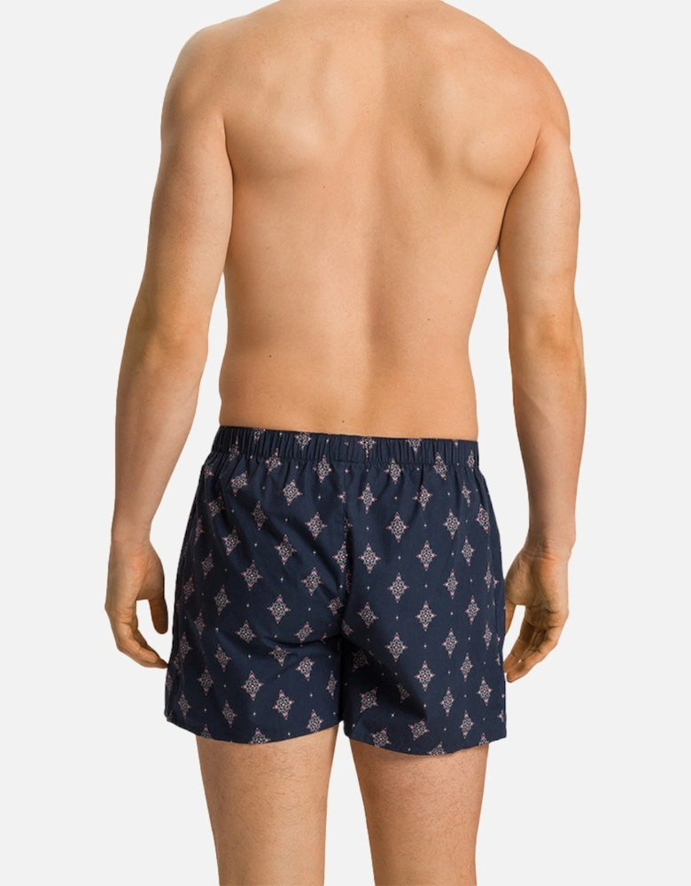 Fancy Woven Boxer Shorts, Dotted Ornament