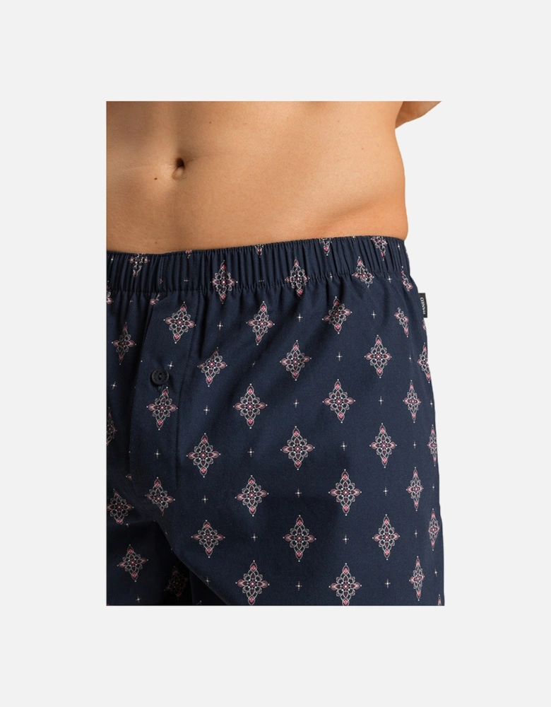 Fancy Woven Boxer Shorts, Dotted Ornament