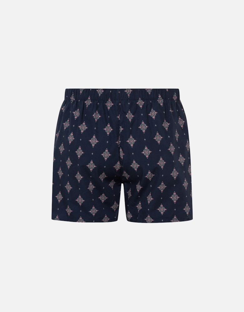 Fancy Woven Boxer Shorts, Dotted Ornament