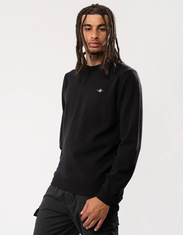 Mens Superfine Lambswool Crew Neck Jumper