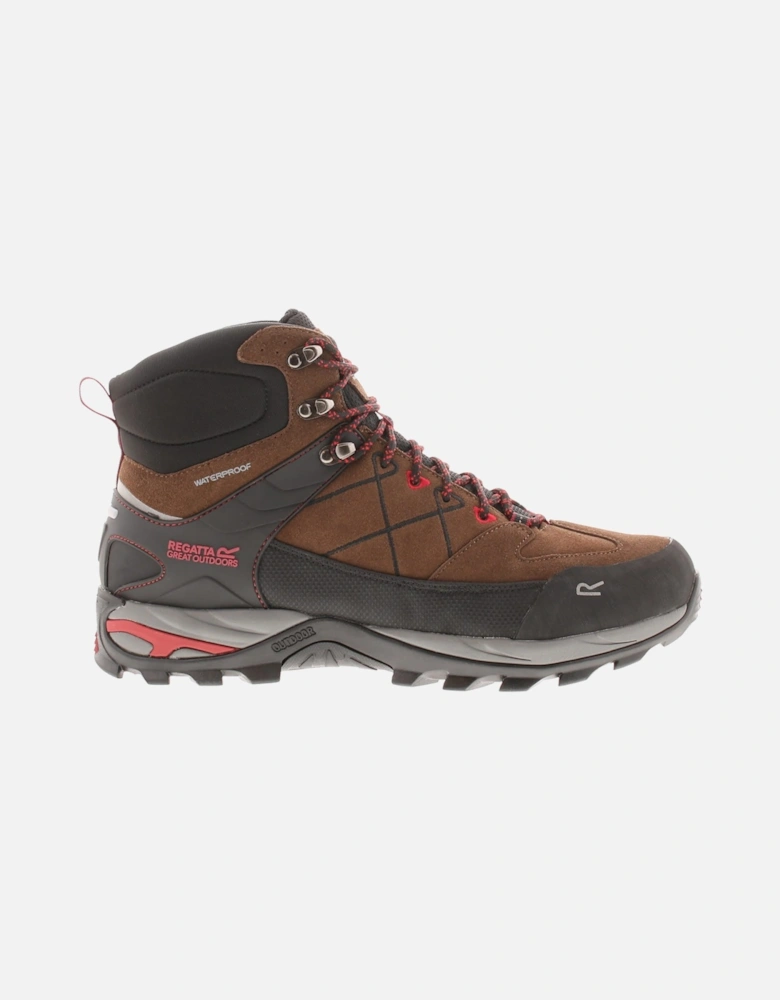 Mens Walking Boots Waterproof Samaris Pro ii Lace Up brown UK Size