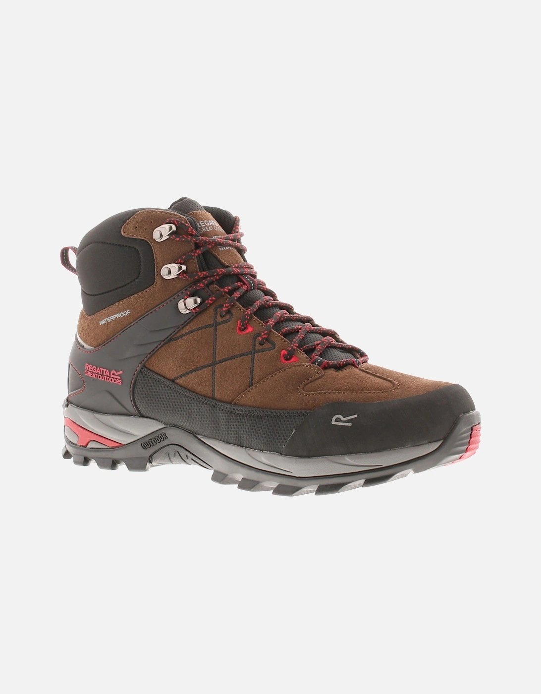 Mens Walking Boots Waterproof Samaris Pro ii Lace Up brown UK Size, 6 of 5