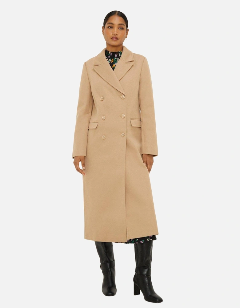 Womens/Ladies Maxi Double-Breasted Coat