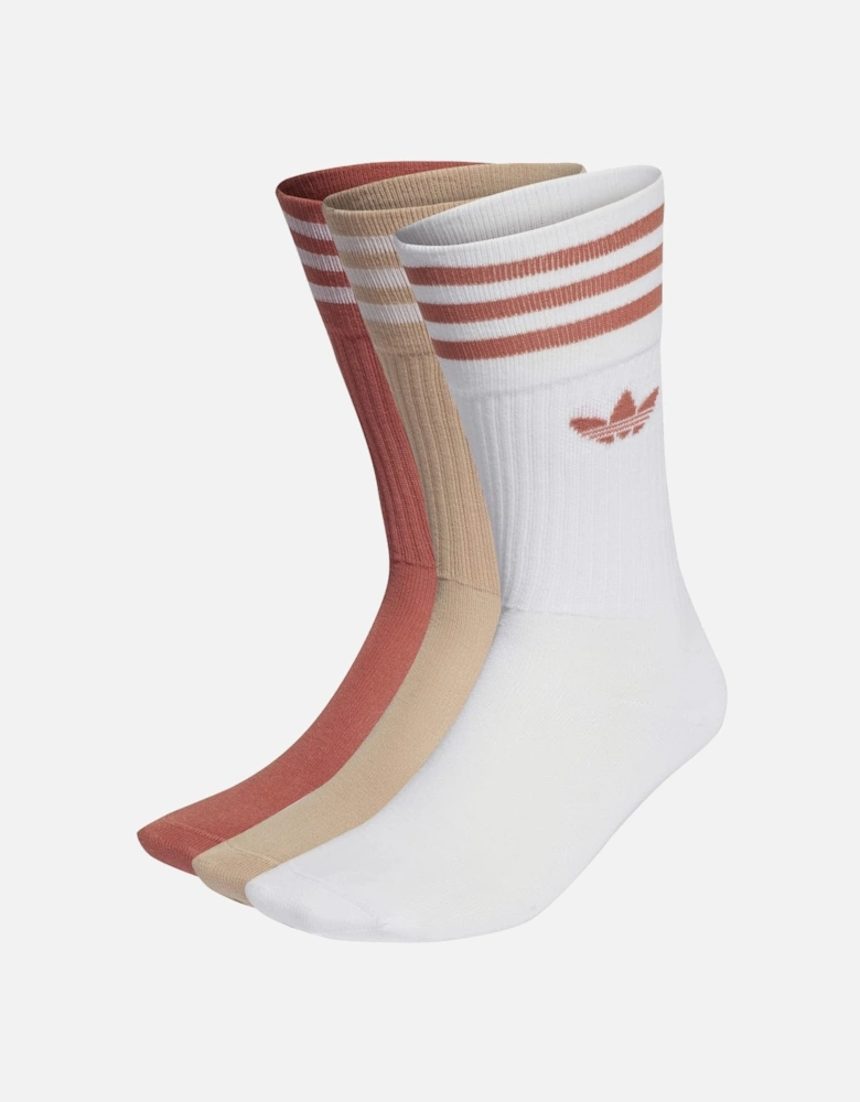 3 Pack of Solid Crew Socks