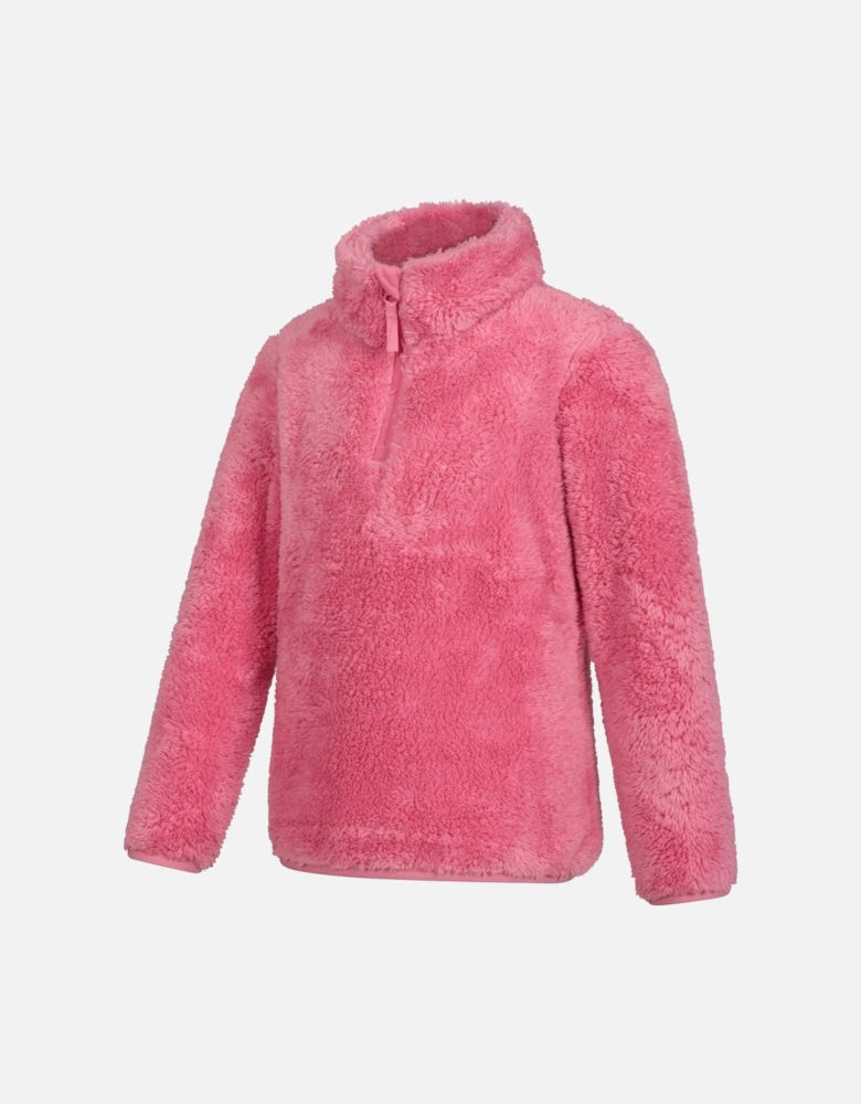 Childrens/Kids Teddy Half Zip Fleece Top