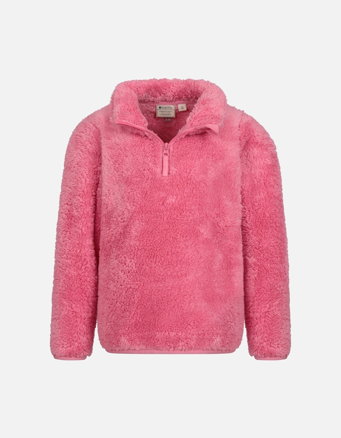 Childrens/Kids Teddy Half Zip Fleece Top