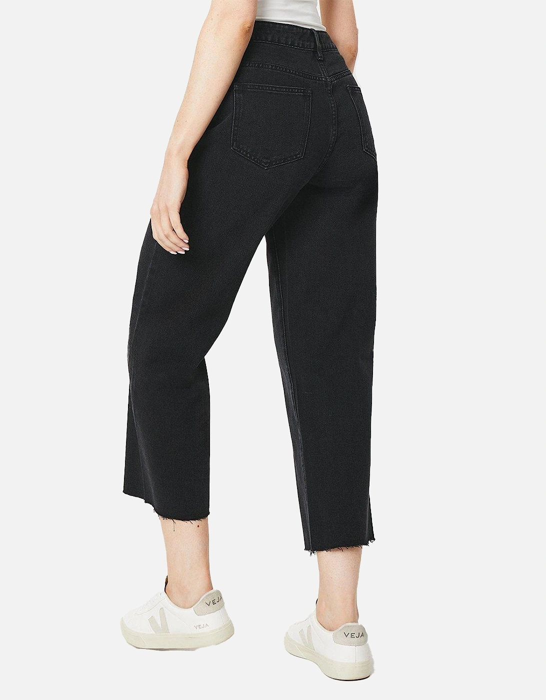 Womens/Ladies 7/8 Petite Wide Leg Jeans