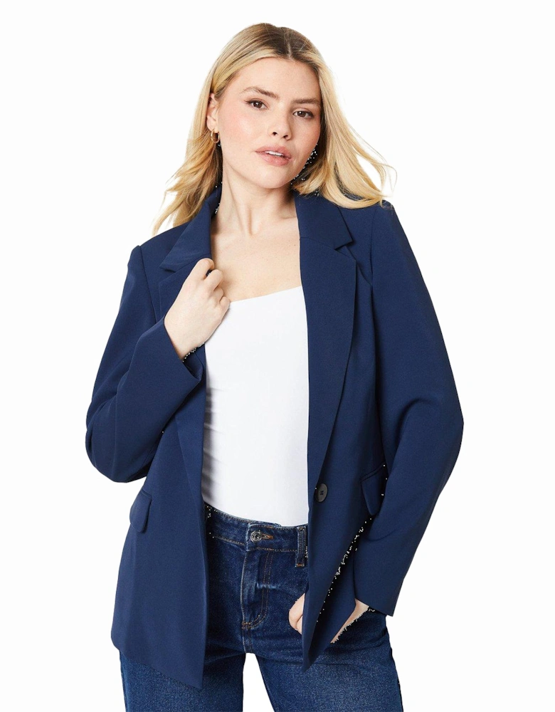 Womens/Ladies Single-Breasted Boyfriend Blazer