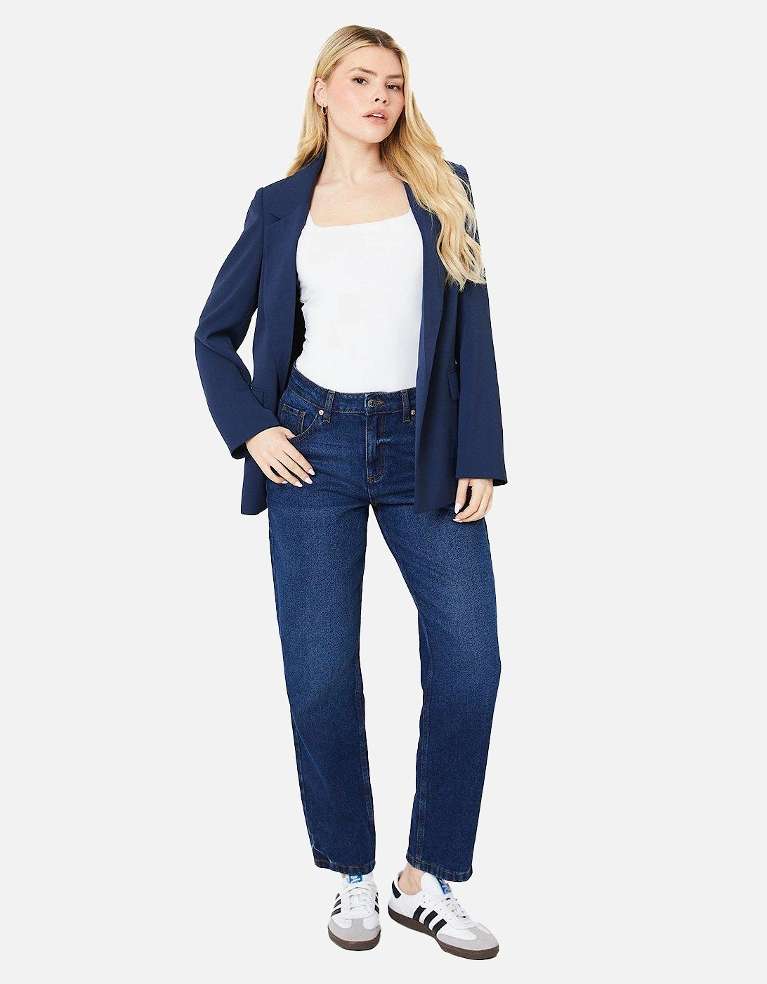 Womens/Ladies Single-Breasted Boyfriend Blazer