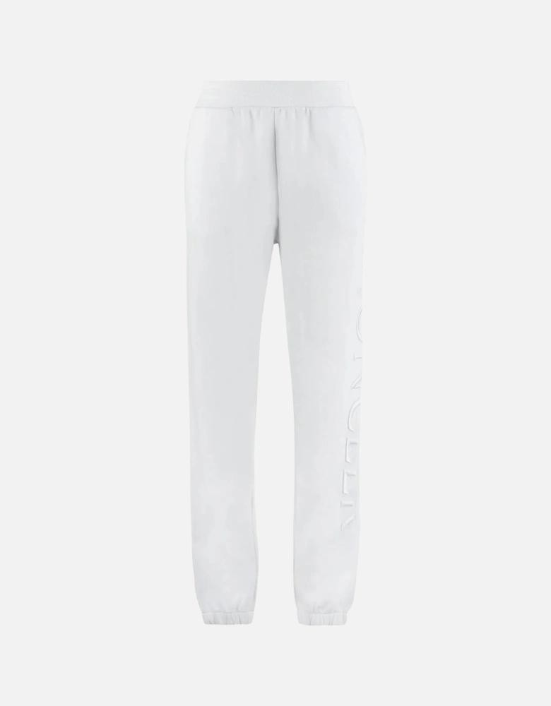 Detailed Logo White Sweatpants