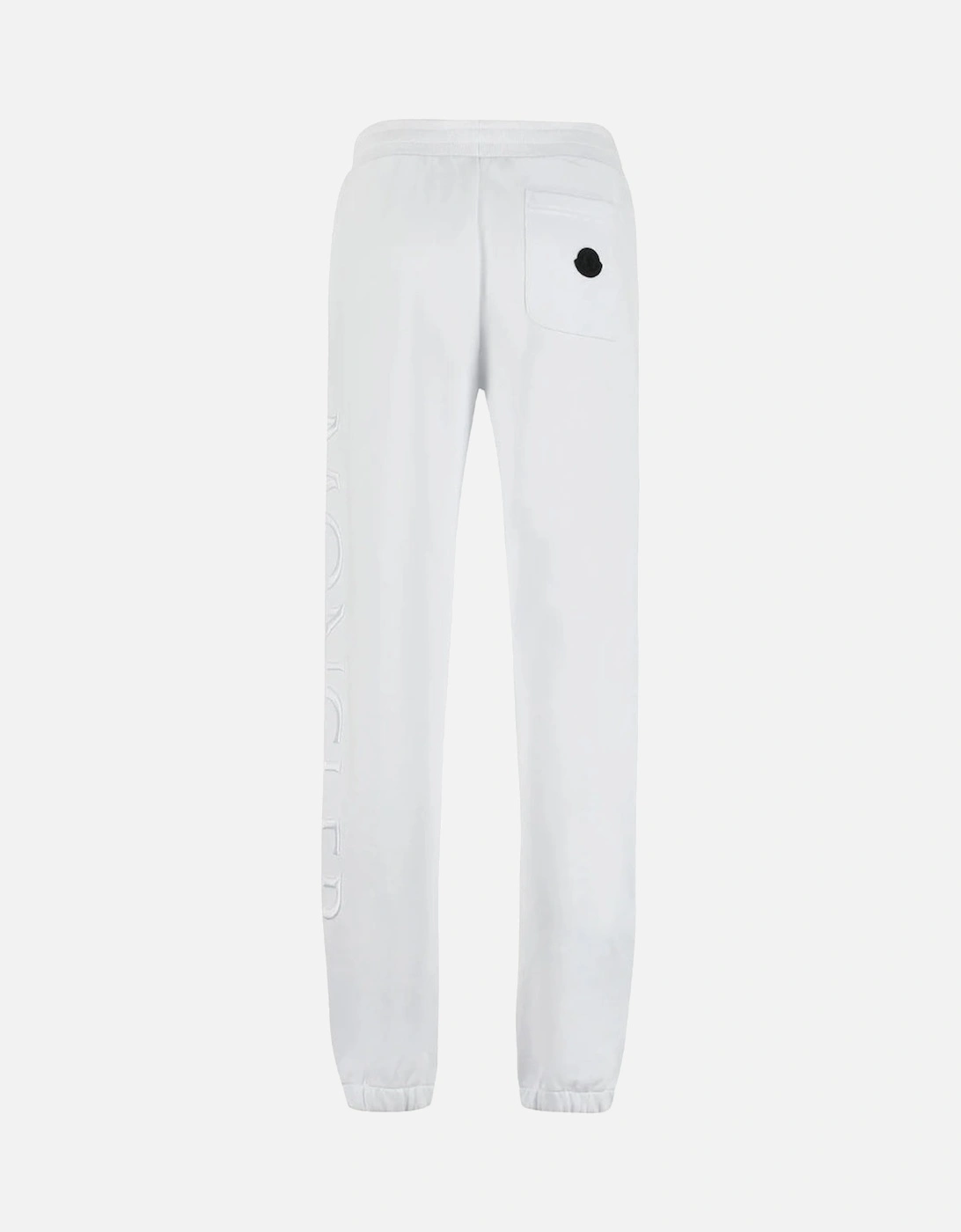 Detailed Logo White Sweatpants