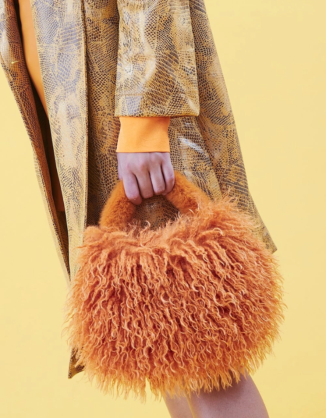 Bamboo Eco Faux Fur Bag, 2 of 1