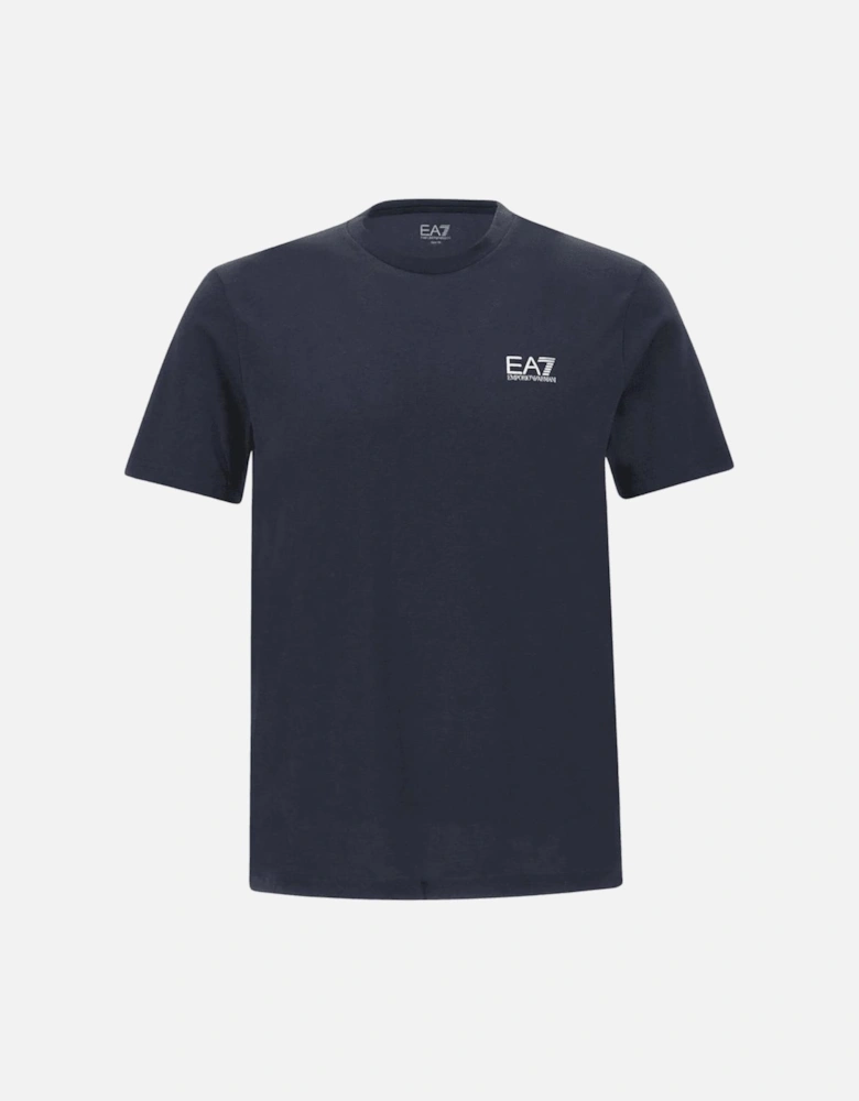 Cotton Basic Logo Deep Blue T-Shirt