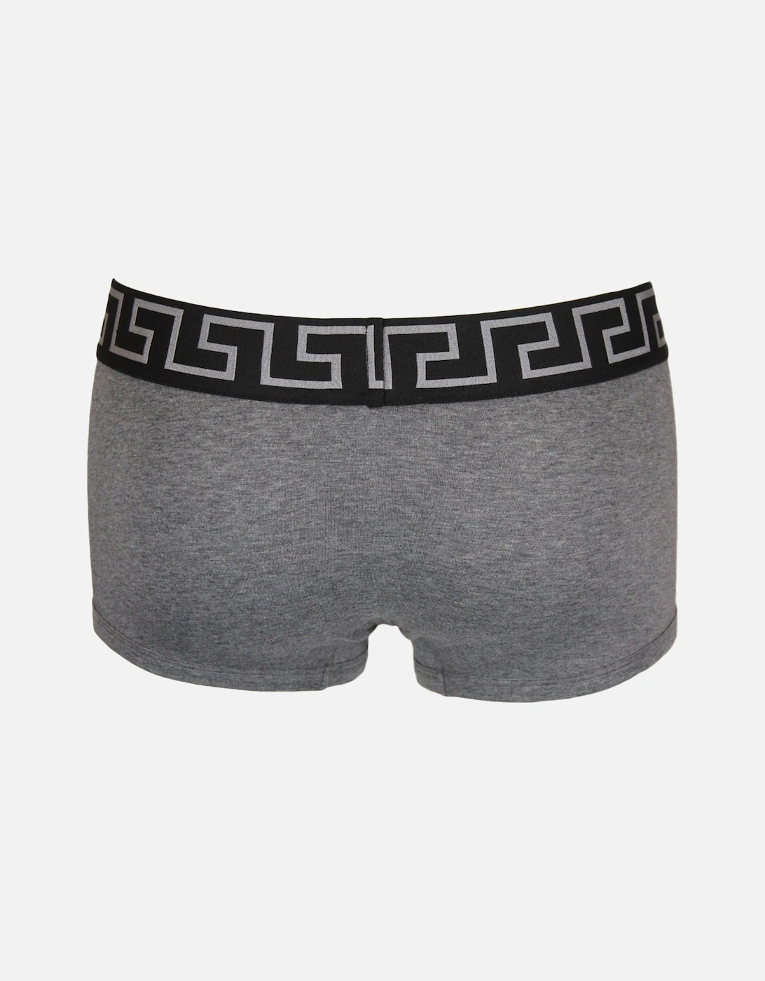 Greca Border Low Rise Boxer Trunks, Grey