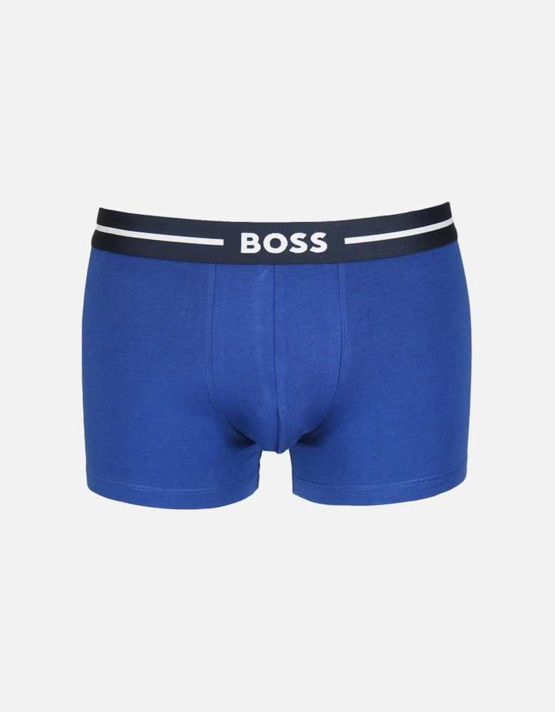 3-Pack Bold Boxer Trunks, Blue/Navy
