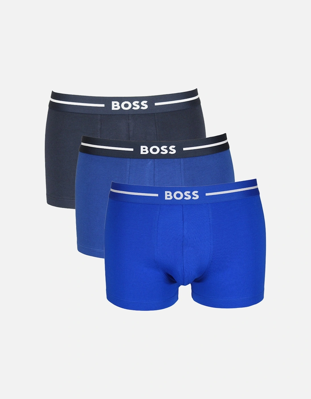3-Pack Bold Boxer Trunks, Blue/Navy, 8 of 7