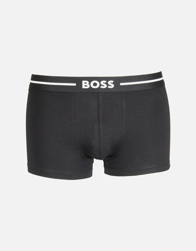 3-Pack Bold Boxer Trunks, Black/Khaki/Beige