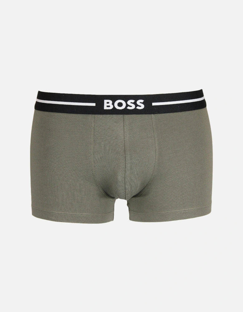 3-Pack Bold Boxer Trunks, Black/Khaki/Beige